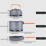 FireMaple Heat-Exchanger Aluminium Cooking Set