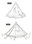 NatureHike Brighten 5-8 Person Pyramid Tent