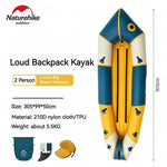 Naturehike Inflatable Backpack Kayak  Double Rowing Boat